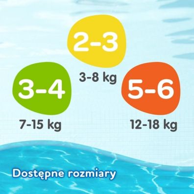 Huggies Pieluchy do pywania 3-4 Little Swimmers (7-15 kg) Zestaw 3 x 12 szt.