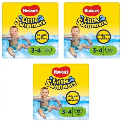 Huggies Pieluchy do pywania 3-4 Little Swimmers (7-15 kg) Zestaw 3 x 12 szt.