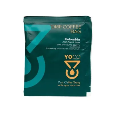 Yoco Kawa w saszetkach Kolumbia Coconut Rum Filter 12 g