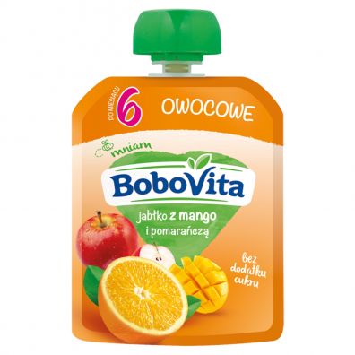 BoboVita Mus jabko z mango i pomaracz po 6 miesicu 80 g