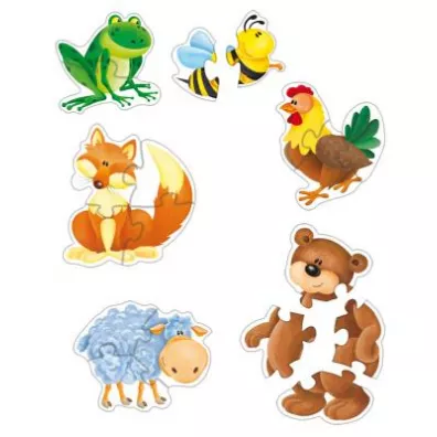 Puzzle 6w1 Zwierz�tka Kukuryku
