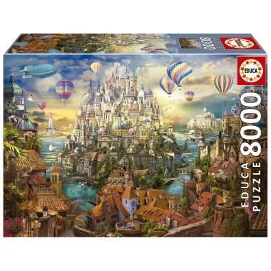 Puzzle 8000 el. Miasto marze� Educa