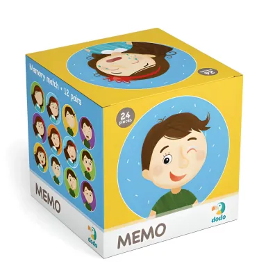 Gra Emocje Mini Memo 24 elementy MIX Dodo