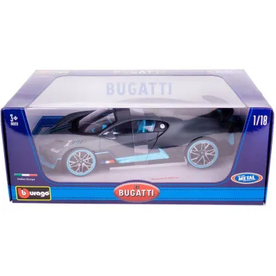 Bburago Model 1:18 Bugatti Divo Flat ciemoszary