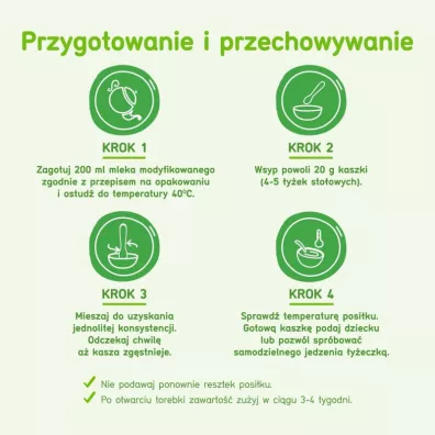BoboVita Porcja Zb Kaszka bezmleczna manna po 4 miesicu 170 g