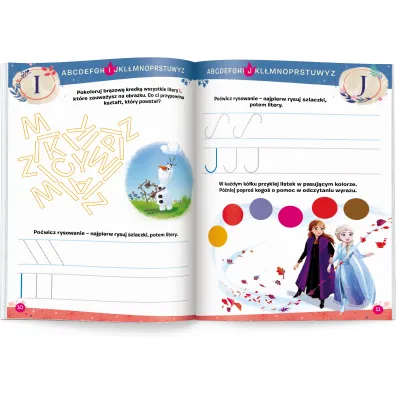 Disney uczy kraina lodu Zeszyt �wicze� Litery UDZ-9303