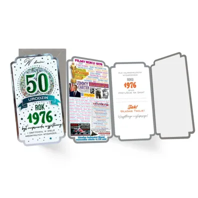 Kukartka Karnet Urodziny 50
