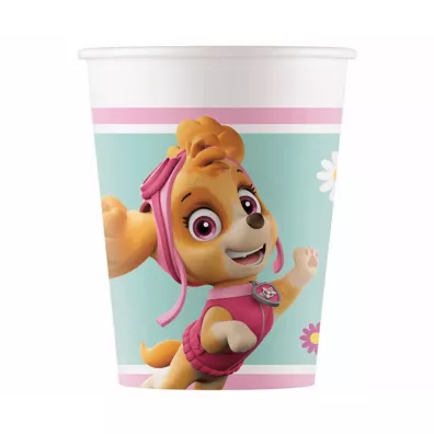 Psi Patrol Kubeczki papierowe Paw Patrol Skye & Everest 200 ml 8 szt.