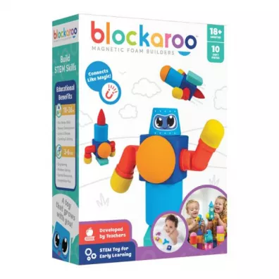 Klocki magnetyczne Blockaroo Ma�y robot 10el