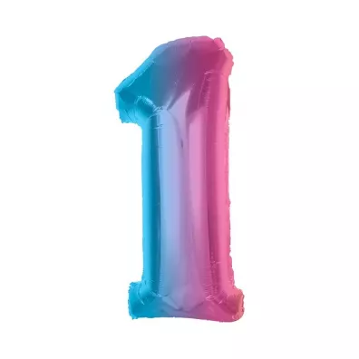 Godan Balon foliowy cyfra 1 t�czowa Smart 92cm