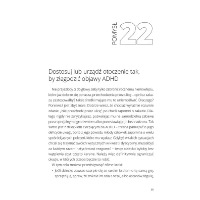 100 pomys��w, jak lepiej radzi� sobie z ADHD