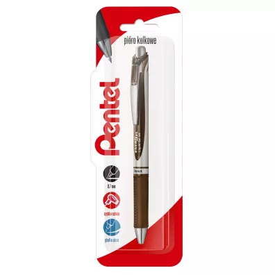 Pentel Pi�ro kulkowe EnerGel BL77 sepia 0.7mm