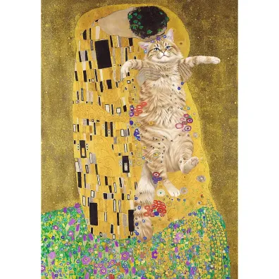 Puzzle 1000 el. Purrfekcyjny Poca�unek Trefl