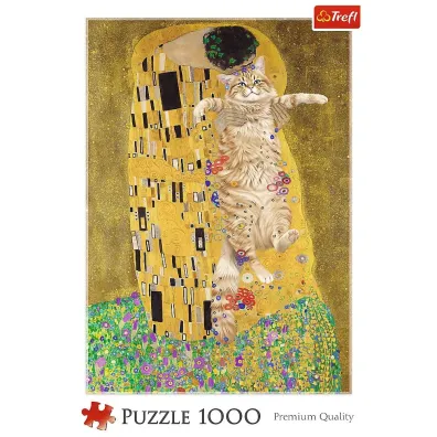 Puzzle 1000 el. Purrfekcyjny Poca�unek Trefl