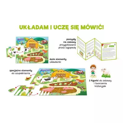 Na wsi. Pierwsze puzzle + figurki. Kapitan Nauka Edgard