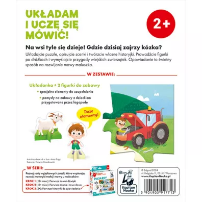 Na wsi. Pierwsze puzzle + figurki. Kapitan Nauka Edgard