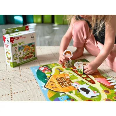 Na wsi. Pierwsze puzzle + figurki. Kapitan Nauka Edgard