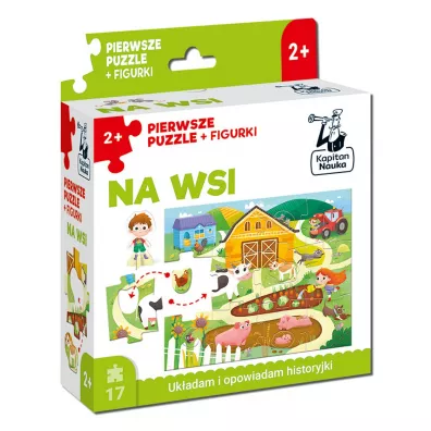 Na wsi. Pierwsze puzzle + figurki. Kapitan Nauka Edgard