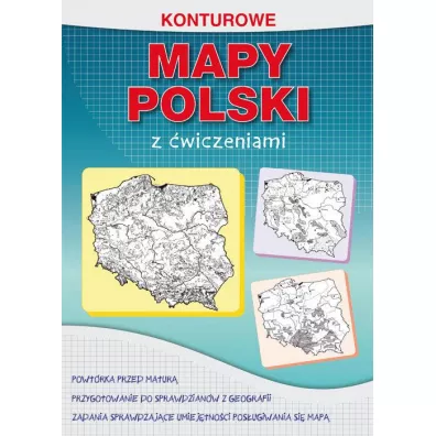 Konturowe mapy Polski z �wiczeniami