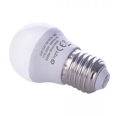 Eko-light arwka LED 7W E27 G45 ciepa 3000K 560lm kulka