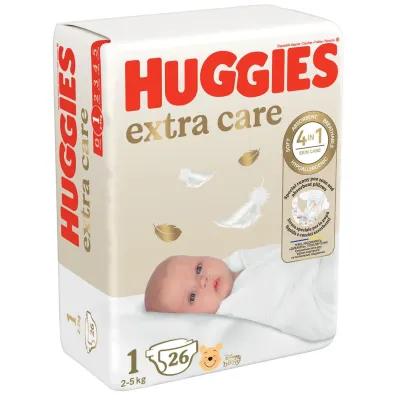 Huggies Pieluchy Newborn 1 (2-5 kg) Extra Care 26 szt.