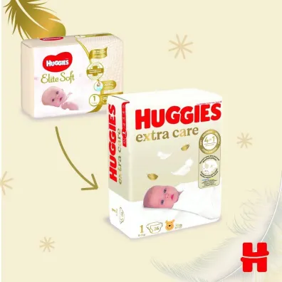 Huggies Pieluchy Newborn 1 (2-5 kg) Extra Care 26 szt.
