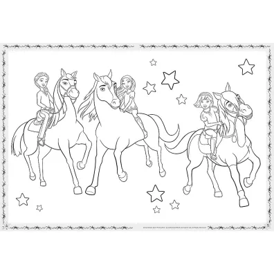 Mustang z dzikiej doliny. Kolorowanka. Malbuch. Colouring book. Spirit