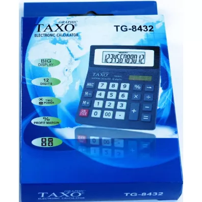 Titanum Kalkulator biurowy. TG-8432 Taxo czarny
