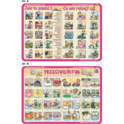 Visual System Podk�adka edukacyjna. Przeciwie�stwa, zawody