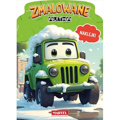 Zmalowane autka. Kolorowanka z naklejkami - Agata Niemirska