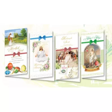 Top Graphic Karnet DL De Lux Wielkanoc religia 10 szt.