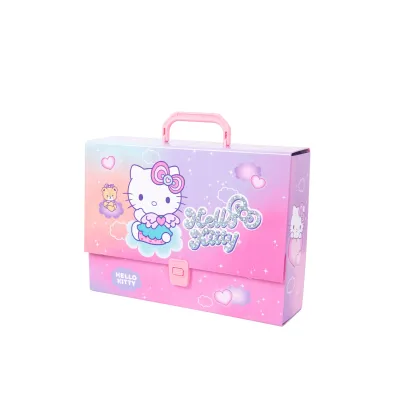 Patio Teczka przestrzenna tekturowa z gumk� A4 Hello Kitty Pink wz�r 3