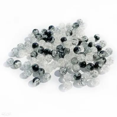 dpCraft Koraliki szklane sp�kane mix 8mm 100 szt.