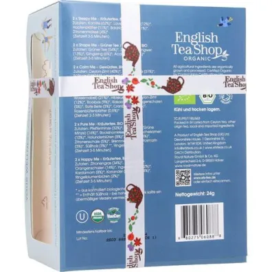 English Tea Shop Organic Kolekcja herbatek owocowo - zio�owych piramidki (your wellness - 6 smak�w) 12 x 2 g Bio