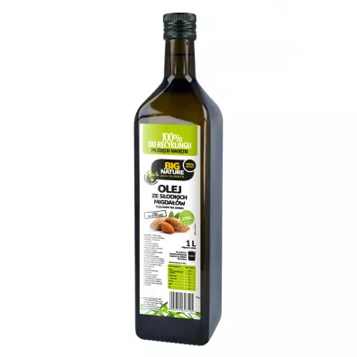 Big Nature Olej ze s�odkich migda��w t�oczony na zimno 1 l