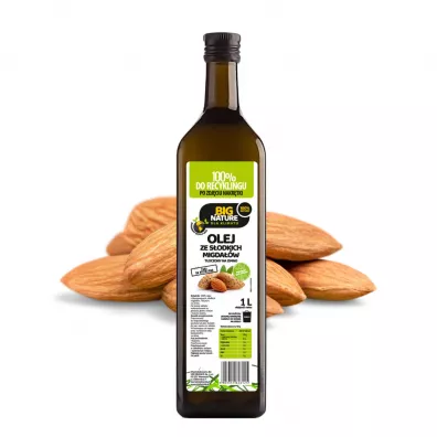 Big Nature Olej ze s�odkich migda��w t�oczony na zimno 1 l