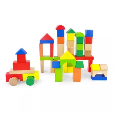 Klocki drewniane 50 elementw 676604