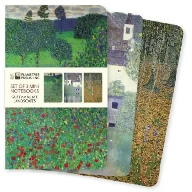 Flame Tree Zestaw 3 notatnik�w Gustav Klimt Krajobrazy