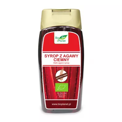 Bio Planet Syrop z agawy ciemny bezglutenowy 350 g Bio