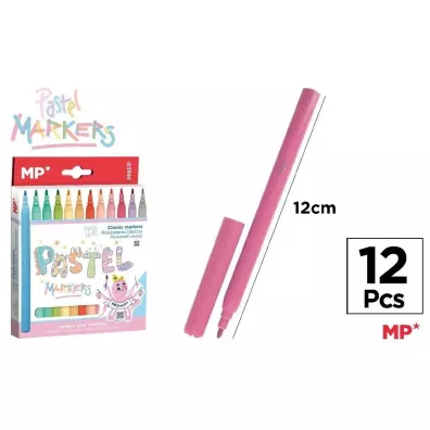 Mp Main Paper Flamastry pastel 12 kolor�w