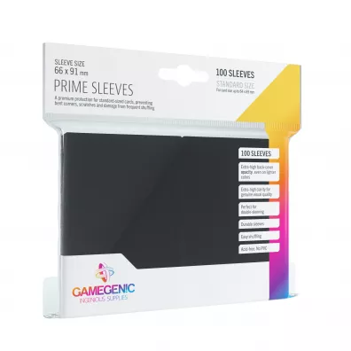 Gamegenic Koszulki Prime CCG Sleeves Black 66 x 91 mm 100 szt.