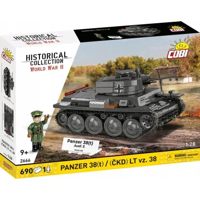 Klocki Historical Collection WWII Panzer 38(T)/CKD LT VZ.38 690 el.