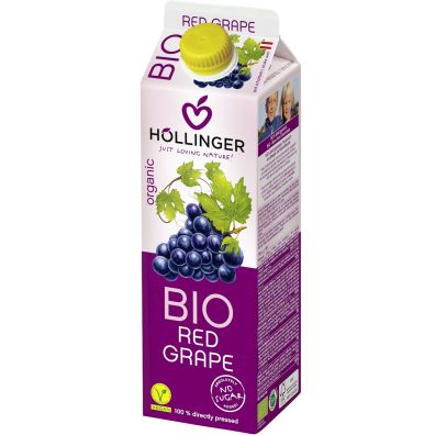Hollinger Sok z czerwonych winogron 1 l Bio