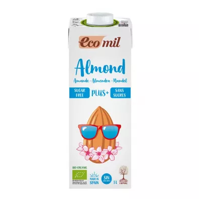 Ecomil Nap�j migda�owy bez dodatku cukru Plus+ z algami bezglutenowy 1 l Bio
