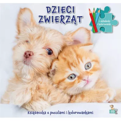 Ksi��eczka z puzzlami Dzieci zwierz�t