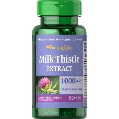 Puritans Pride Ostropest Plamisty 1000 mg Suplement diety 90 kaps.