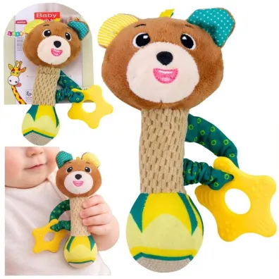 Grzechotka pluszowa z piszcza�k� Mi� LeanToys