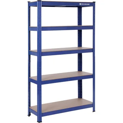Songmics Rega do przechowywania niebieski 150 cm