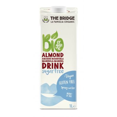 The Bridge Napój migdałowy 3% bez cukru bez glutenu 1 l Bio
