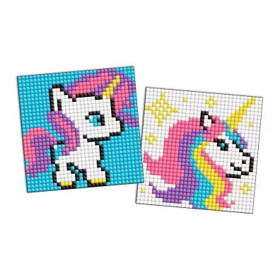 Diamentowa mozaika na naklejce IDEYKA 9x9 cm kids Jednoro�ec